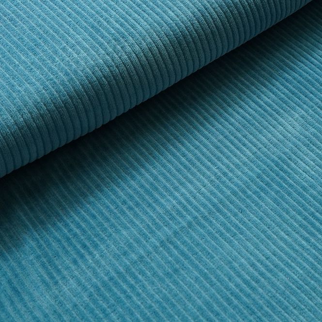 Hovedbilde Økologisk myk cordfløyel, beach house blue