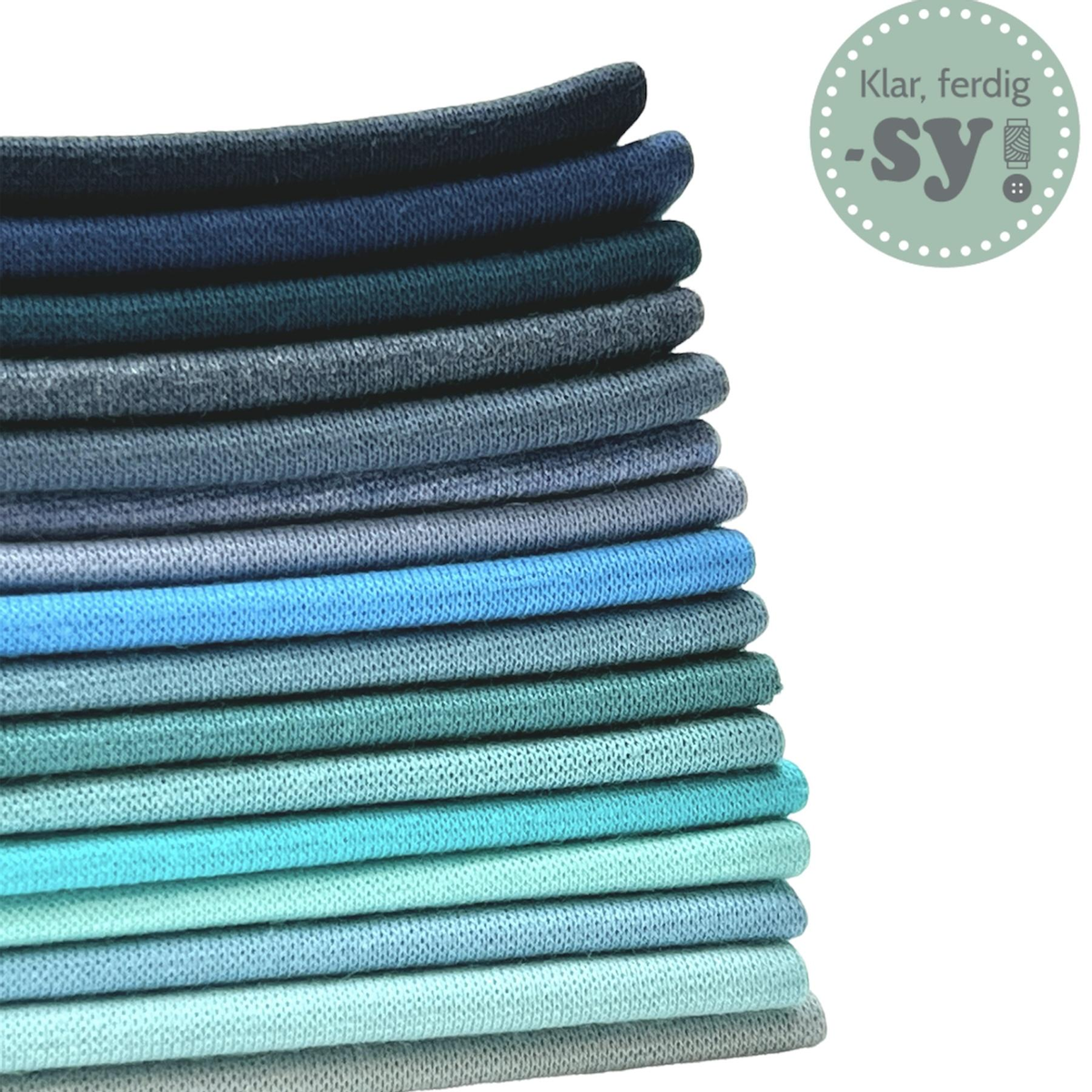 Økologisk ribb, babyblå