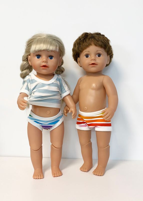 Ida Victoria, Sy til babydukke - 1. basic jersey