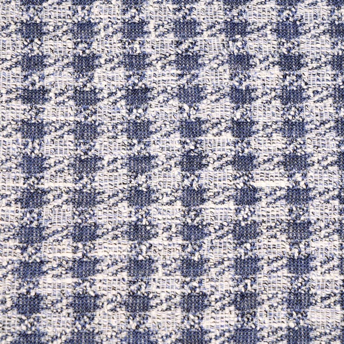 Økologisk bouclé, china blue