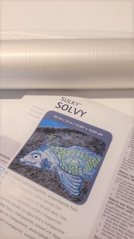 Rull 10m. Sulky Solvy transparent og vannløselig 