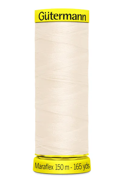 Hovedbilde Gütermann Maraflex, elastisk sytråd, offwhite 802