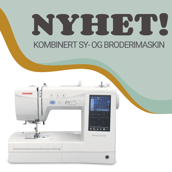 Hovedbilde NYHET!  Memory Craft 1000 sy- og broderimaskin