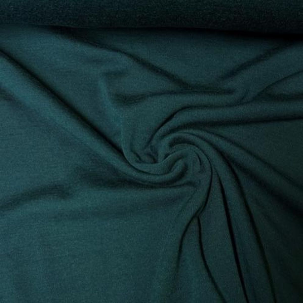 Merinoull-interlock, flaskegrønn