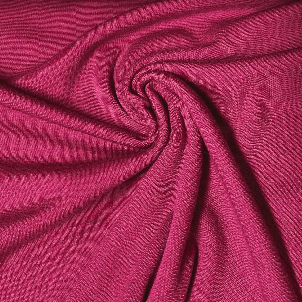 Merinoull-interlock, knallrosa