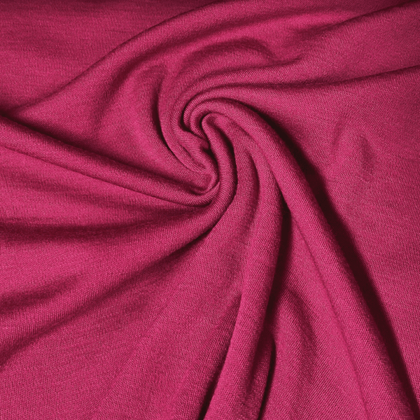Hovedbilde Merinoull-interlock, knallrosa