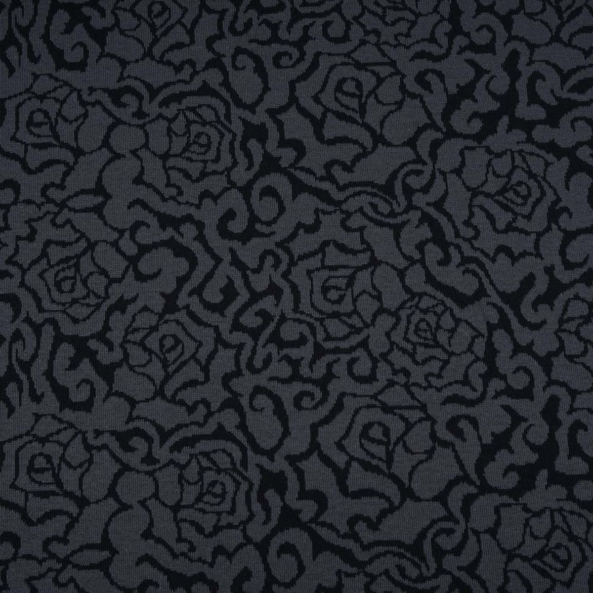 Økologisk bomullsjacquard, gothic roses