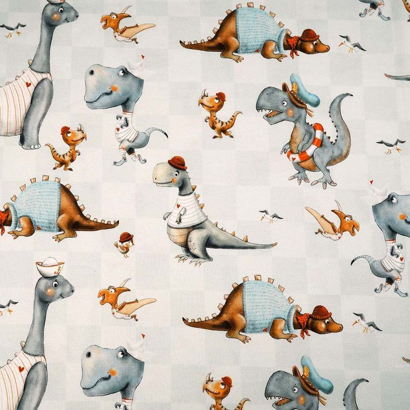 Økologisk bomulljersey, kaptein dinosaur