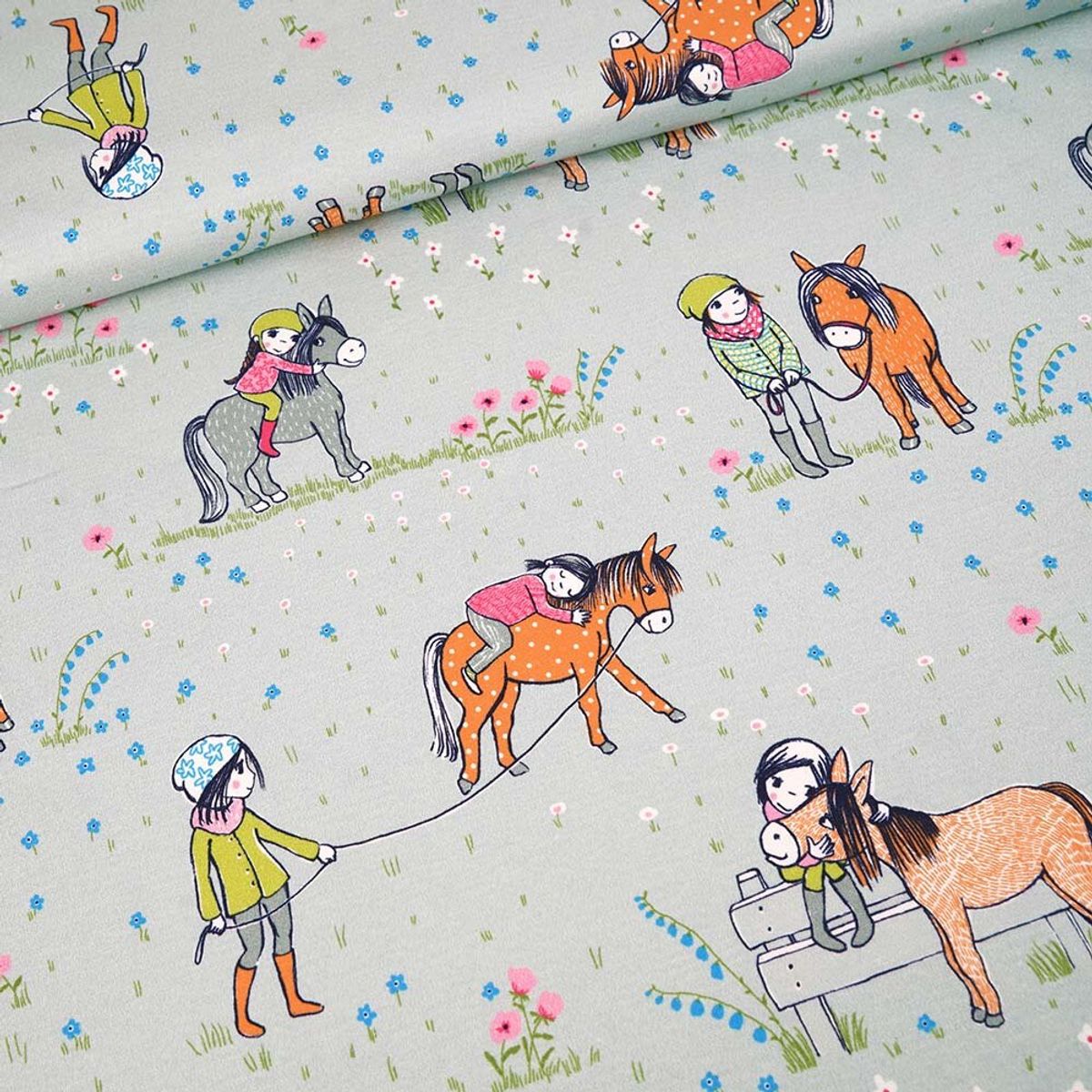 Økologisk bomullsjersey, ridetur