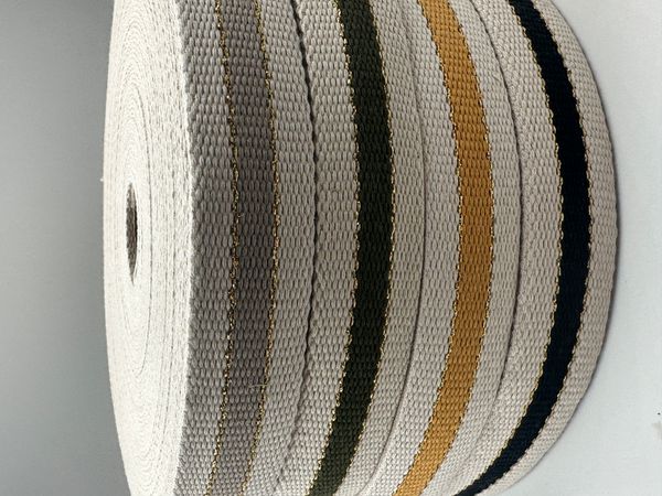 Hovedbilde Bånd med glitter, grå