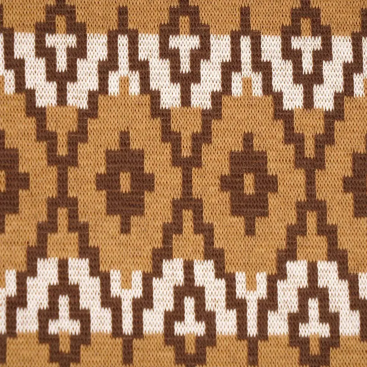 RAPPORT! Økologisk bomullsjacquard, Cosy Winter brun