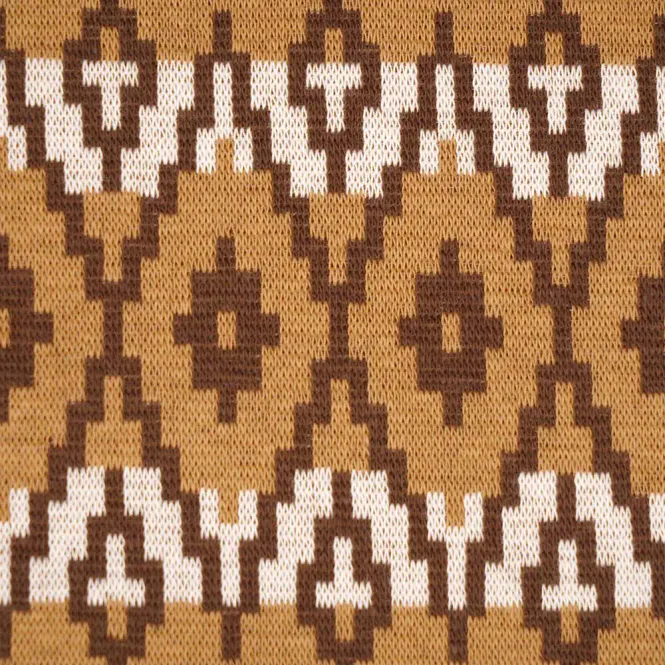 Hovedbilde RAPPORT! Økologisk bomullsjacquard, Cosy Winter brun