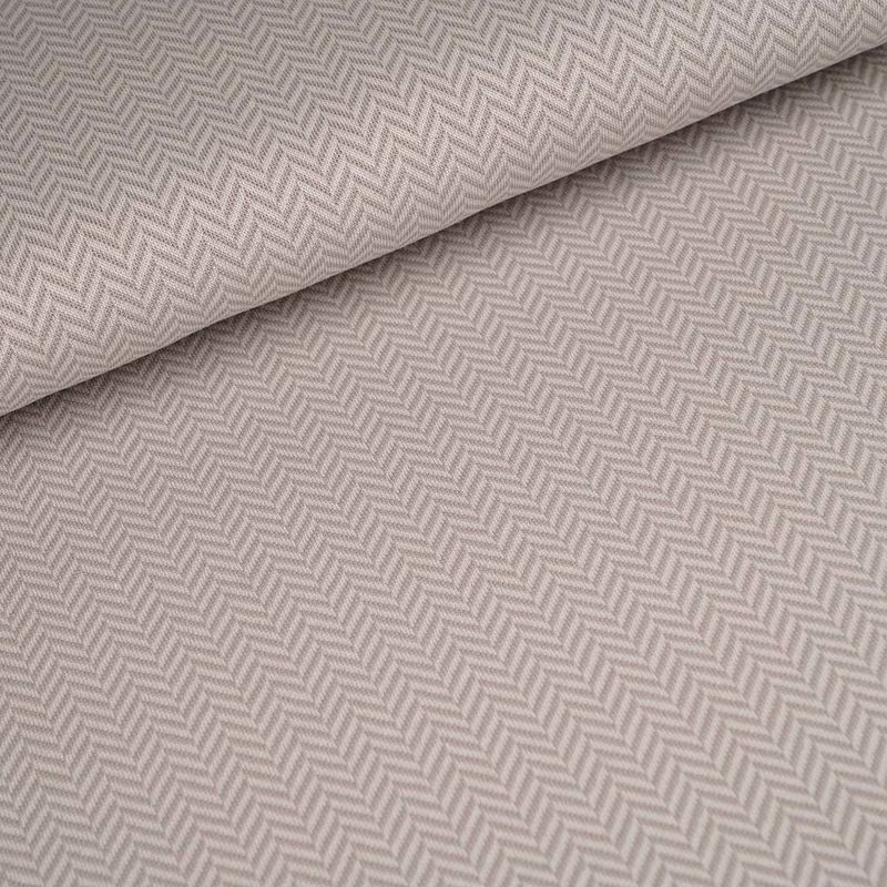 Økologisk bomullsjacquard, herringbone sølvgrå