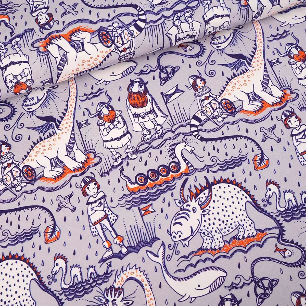 Økologisk bomulljersey, vikinger