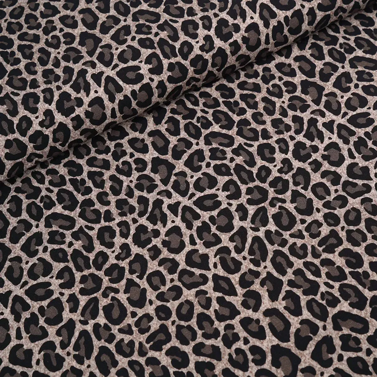 Økologisk bomulljersey, leo grå