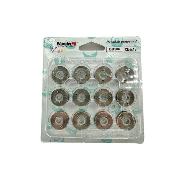 Hovedbilde 12stk ferdigspolet undertråd Moss Green, DB501