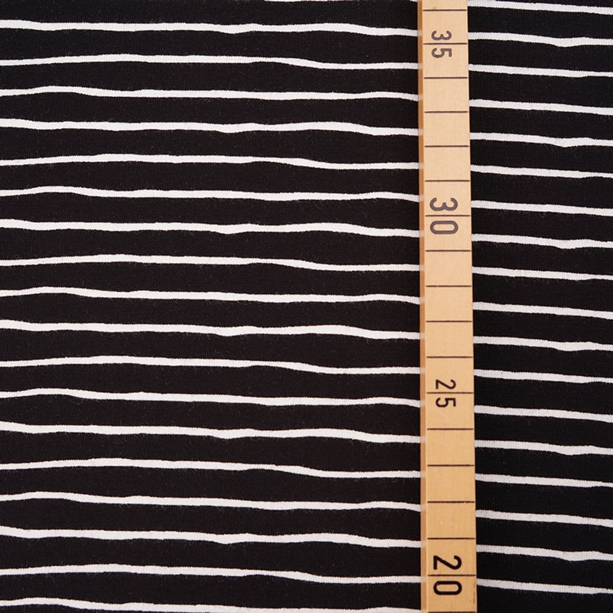 Økologisk bomullsjersey, good vibes svart