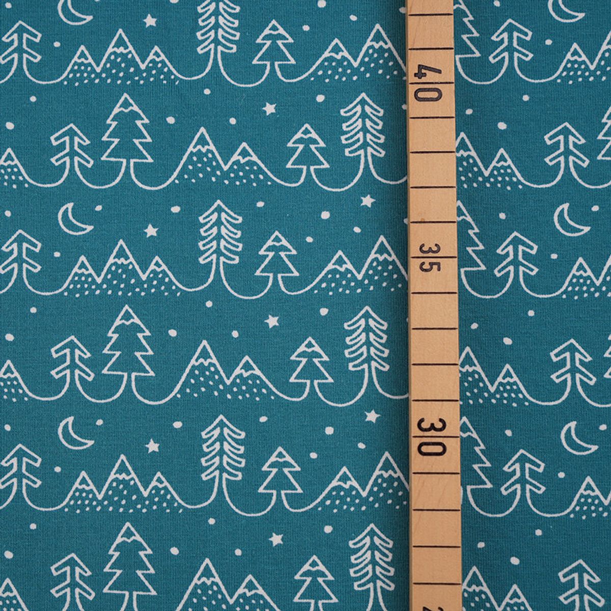 Økologisk bomulljersey, vinternatt